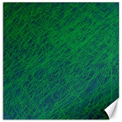 Deep Green Pattern Canvas 12  X 12  