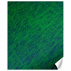 Deep Green Pattern Canvas 16  X 20  