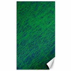 Deep Green Pattern Canvas 40  X 72   by Valentinaart