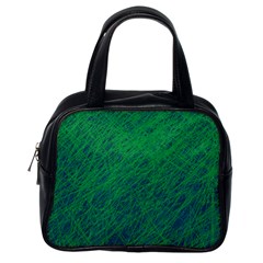 Deep Green Pattern Classic Handbags (one Side) by Valentinaart