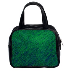 Deep Green Pattern Classic Handbags (2 Sides) by Valentinaart