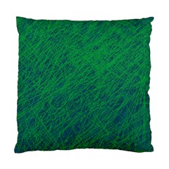 Deep Green Pattern Standard Cushion Case (two Sides) by Valentinaart