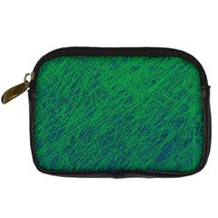 Deep Green Pattern Digital Camera Cases