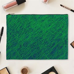 Deep Green Pattern Cosmetic Bag (xl)