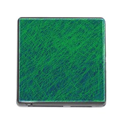 Deep Green Pattern Memory Card Reader (square)