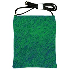 Deep Green Pattern Shoulder Sling Bags