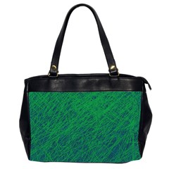 Deep Green Pattern Office Handbags (2 Sides) 