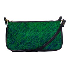 Deep Green Pattern Shoulder Clutch Bags