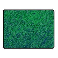 Deep Green Pattern Fleece Blanket (small) by Valentinaart