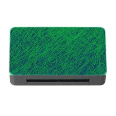 Deep Green Pattern Memory Card Reader With Cf by Valentinaart