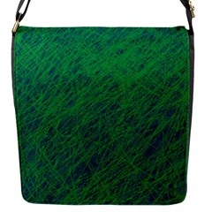 Deep Green Pattern Flap Messenger Bag (s)