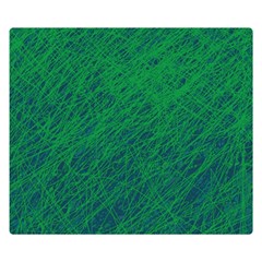 Deep Green Pattern Double Sided Flano Blanket (small) 