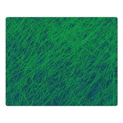 Deep Green Pattern Double Sided Flano Blanket (large) 