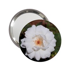 White Petal 2 25  Handbag Mirrors