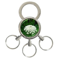 Beetle And Flower 3-ring Key Chains