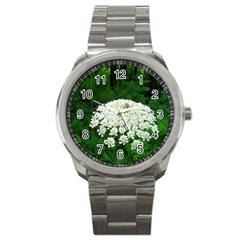 Beetle And Flower Sport Metal Watch by randolpheckel