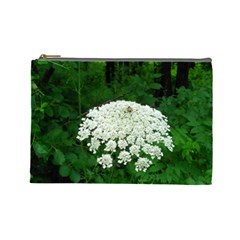 Beetle And Flower Cosmetic Bag (large) 