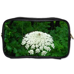 Beetle And Flower Toiletries Bags by randolpheckel