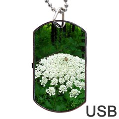 Beetle And Flower Dog Tag Usb Flash (one Side)