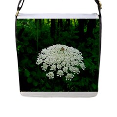 Beetle And Flower Flap Messenger Bag (l) 