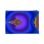 Into The Blue Fractal Cosmetic Bag (Large)  Back