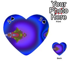 Into The Blue Fractal Playing Cards 54 (heart) 