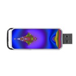 Into The Blue Fractal Portable USB Flash (Two Sides) Front