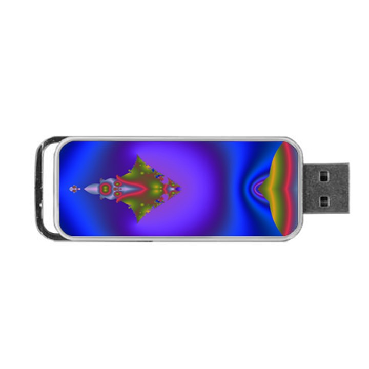 Into The Blue Fractal Portable USB Flash (Two Sides)