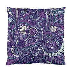 Purple Hippie Flowers Pattern, Zz0102, Standard Cushion Case (two Sides) by Zandiepants