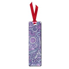 Purple Hippie Flowers Pattern, Zz0102, Small Book Mark by Zandiepants