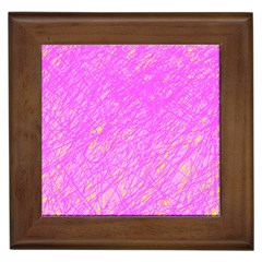 Pink Pattern Framed Tiles