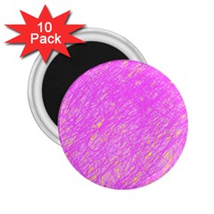 Pink Pattern 2 25  Magnets (10 Pack) 