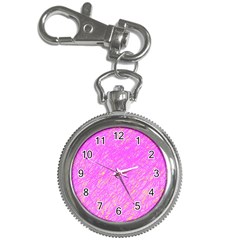 Pink Pattern Key Chain Watches