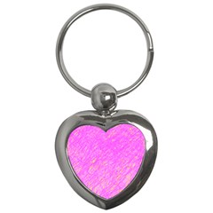 Pink Pattern Key Chains (heart) 