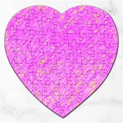 Pink Pattern Jigsaw Puzzle (heart)