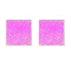 Pink Pattern Cufflinks (square)