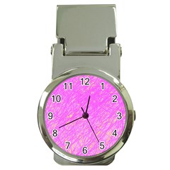 Pink Pattern Money Clip Watches