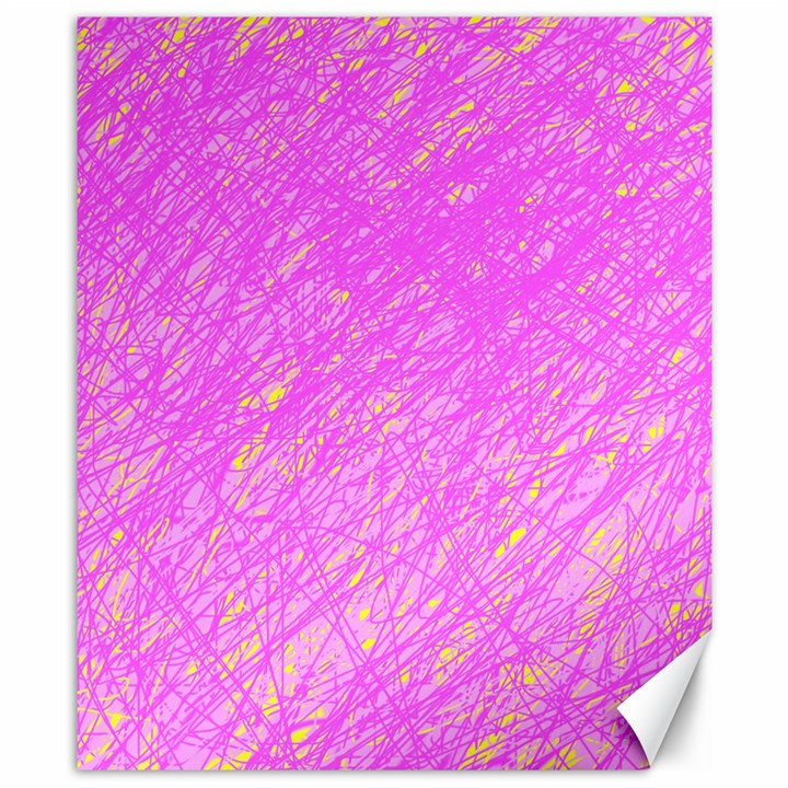 Pink pattern Canvas 8  x 10 