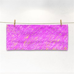 Pink Pattern Hand Towel