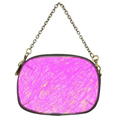 Pink Pattern Chain Purses (two Sides) 