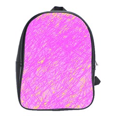 Pink Pattern School Bags(large) 