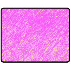 Pink Pattern Fleece Blanket (medium) 