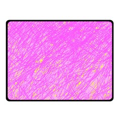 Pink Pattern Fleece Blanket (small) by Valentinaart