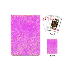 Pink Pattern Playing Cards (mini) 