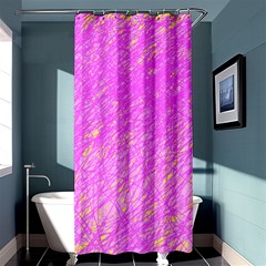 Pink Pattern Shower Curtain 36  X 72  (stall) 