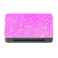 Pink Pattern Memory Card Reader With Cf