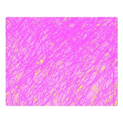 Pink Pattern Double Sided Flano Blanket (large) 