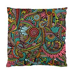 Colorful Hippie Flowers Pattern, Zz0103 Standard Cushion Case (one Side)