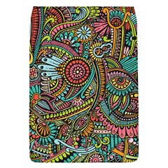 Colorful Hippie Flowers Pattern, Zz0103 Removable Flap Cover (l)