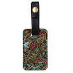 Colorful Hippie Flowers Pattern, zz0103 Luggage Tag (one side) Front